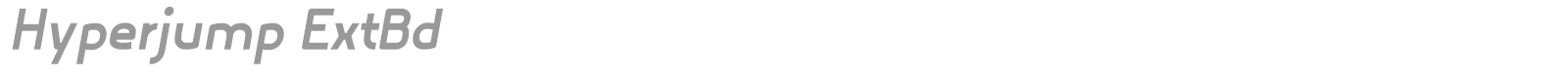 Hyperjump font preview